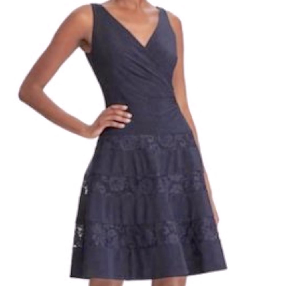 NWT’s Ralph Lauren embellished lace satin dress